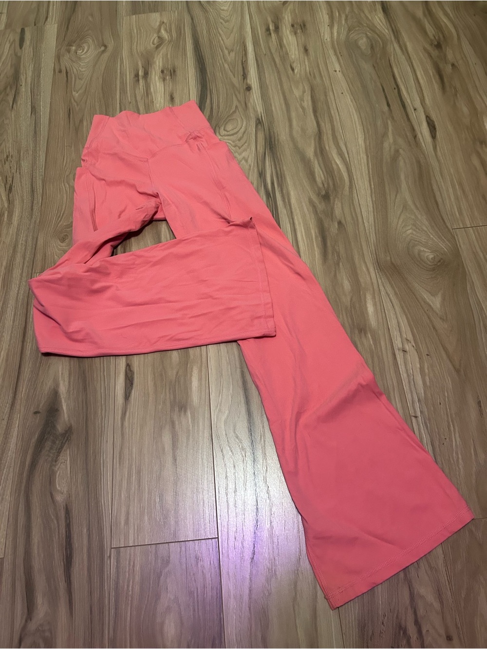 Women’s Coral Pink Flare Pants